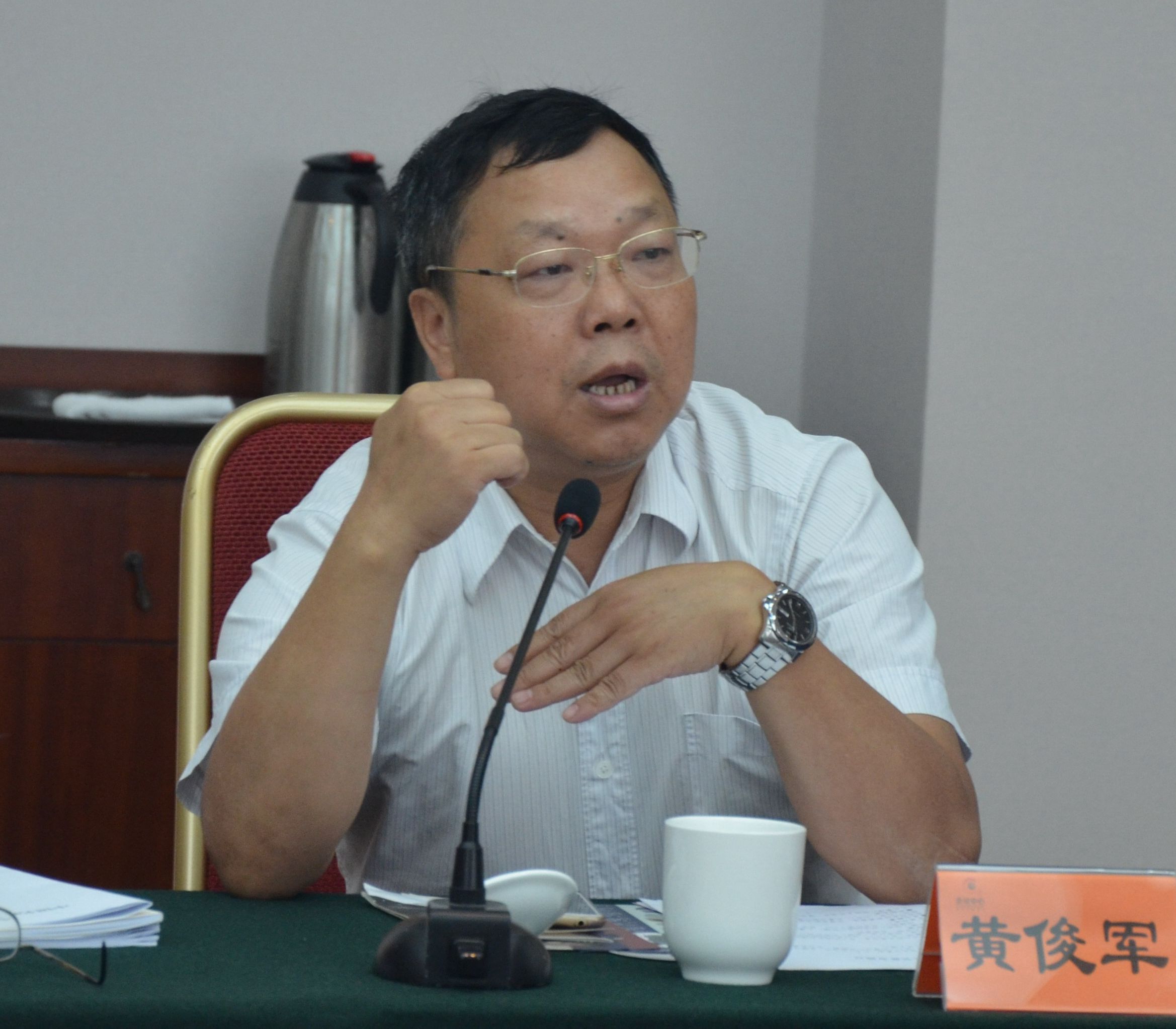 黄俊军发言